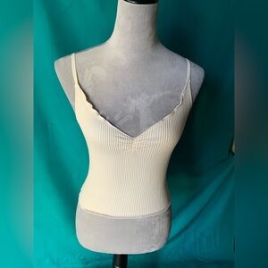 Out from Under Cream Seamless Ribbed Cami, Women’s XS/S